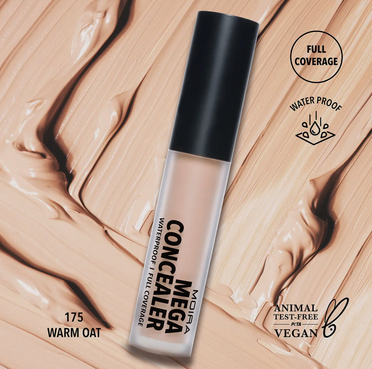 Mega Waterproof Concealer 175, WARM OAT