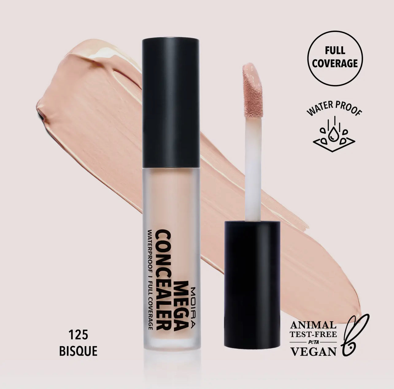 Mega Waterproof Concealer 125,BISQUE